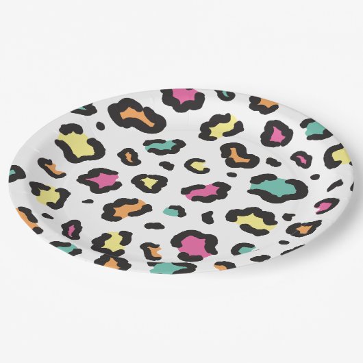 Verjaardagsfeest van Mod Party Animals Kind Papieren Bordje (Gekanteld)