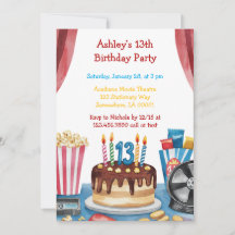 Verjaardagsfeest van Popcorn Kind