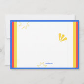 Verjaardagsfeest van Super Heroes Kaart (Achterkant)