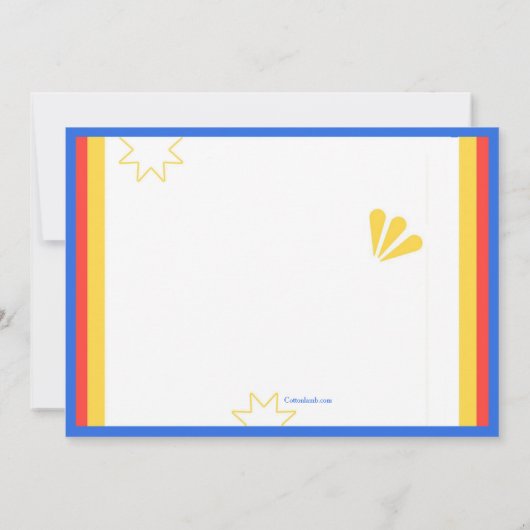 Verjaardagsfeest van Super Heroes Kaart (Achterkant)