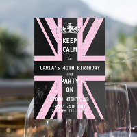 Verjaardagsfeest van Union Jack UK Flag Vrouw