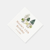 Verjaardagsfeest van Woodland Wolf Servet (Hoek)