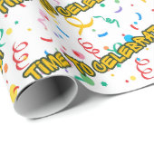 Verjaardagsfeest Verpakkings Papier (Rol Hoek)
