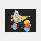 Verjaardagsfeest Viering Cupcake Grappige Boerderi Fleece Deken (Voorkant (Horizontaal))