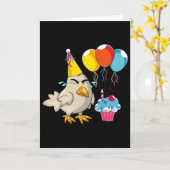 Verjaardagsfeest Viering Cupcake Grappige Boerderi Kaart (Gele Bloem)