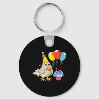 Verjaardagsfeest Viering Cupcake Grappige Boerderi Sleutelhanger