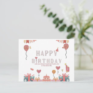 Verjaardagsfeest Viering Ontwerp Briefkaart