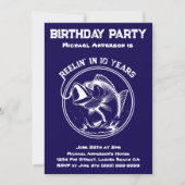 verjaardagsfeest-vis kaart (Voorkant)