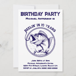 verjaardagsfeest-vis kaart