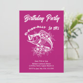 verjaardagsfeest-vis kaart (Staand voorkant)