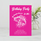 verjaardagsfeest-vis kaart (Staand voorkant)