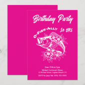 verjaardagsfeest-vis kaart (Voorkant / Achterkant)