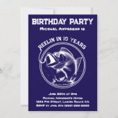 verjaardagsfeest-vis kaart (Voorkant)