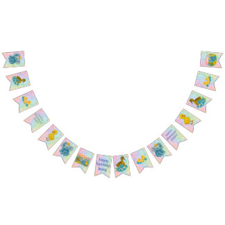 Verjaardagsfeest Vlaggenbanner - Kinderfeestjes  Vlaggetjes