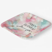 Verjaardagsfeest vlinderpapier Bord (Gebogen)