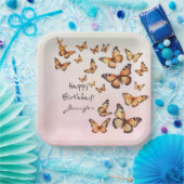 Verjaardagsfeest vlinderpapier Bord (Feest)