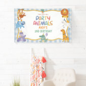 Verjaardagsfeest voor alle feestbeesten spandoek (Insitu)