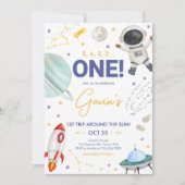 Verjaardagsfeest voor astronauten kaart (Voorkant)