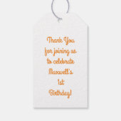 Verjaardagsfeest voor bijen cadeaulabel (Achterkant)