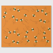 Verjaardagsfeest voor bijen cadeaupapier (Vlak)