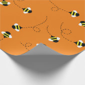 Verjaardagsfeest voor bijen cadeaupapier (Hoek)