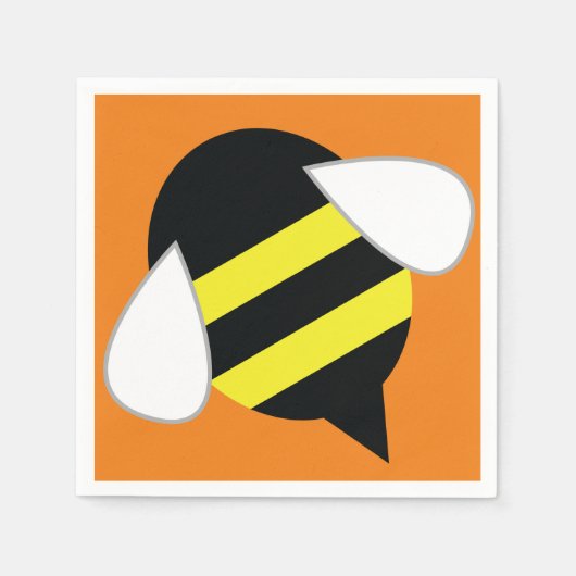 Verjaardagsfeest voor bijen servet (Voorkant)