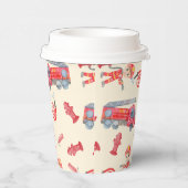 Verjaardagsfeest voor brandweermannen papieren bekers (Rechts)