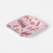 Verjaardagsfeest voor brandweermannen papieren bordje (Gebogen)