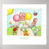 verjaardagsfeest voor bug en bunny poster (Voorkant)