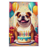 Verjaardagsfeest voor Bulldog Medium Cadeauzakje (Voorkant)