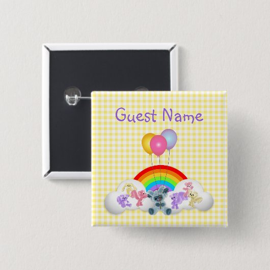 Verjaardagsfeest voor Button (Voorkant /achterkant)