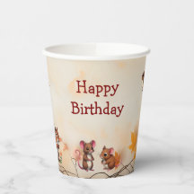 Verjaardagsfeest voor de herfstdieren