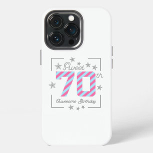 Verjaardagsfeest voor een leuke 70e verjaardag iPhone 13 pro hoesje