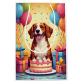Verjaardagsfeest voor Engelse Foxhound Medium Cadeauzakje (Voorkant)