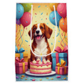 Verjaardagsfeest voor Engelse Foxhound Medium Cadeauzakje (Achterkant)