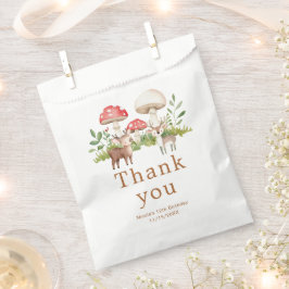 Verjaardagsfeest voor herten in Woodland Bedankzakje