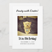 Verjaardagsfeest voor honden - Grappige uitnodigin Kaart (Voorkant / Achterkant)