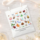 Verjaardagsfeest voor insecten bedankzakje (Geknipt)