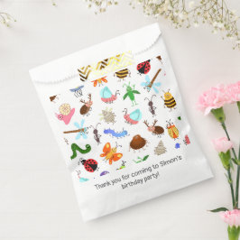 Verjaardagsfeest voor insecten bedankzakje