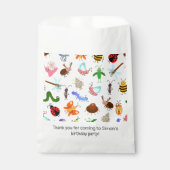Verjaardagsfeest voor insecten bedankzakje (Voorkant)