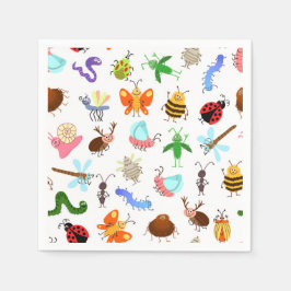 Verjaardagsfeest voor insecten servet