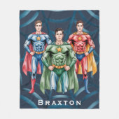 Verjaardagsfeest voor jongens cadeau fleece deken (Voorkant)