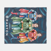 Verjaardagsfeest voor jongens cadeau fleece deken (Voorkant (Horizontaal))