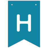 Verjaardagsfeest voor jongens met aangepaste kleur vlaggetjes (Tweede vlag)