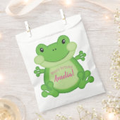 Verjaardagsfeest voor kikkers bedankzakje (Geknipt)