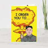 Verjaardagsfeest voor Kim Jong Un Kaart (Voorkant)