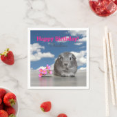 Verjaardagsfeest voor kinderen Roze bloemen Guinee Servet (Insitu)