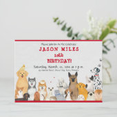 Verjaardagsfeest voor kinderen Schattigee honden Kaart (Staand voorkant)