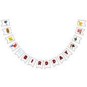 Verjaardagsfeest voor kinderen Uil Parrot Toucan B Vlaggetjes (Alle)