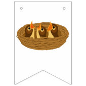 Verjaardagsfeest voor kinderen Uil Parrot Toucan B Vlaggetjes (Tweede vlag)